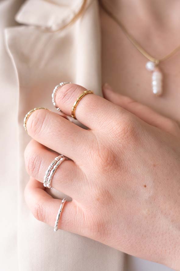 Silver Bamboo Ring