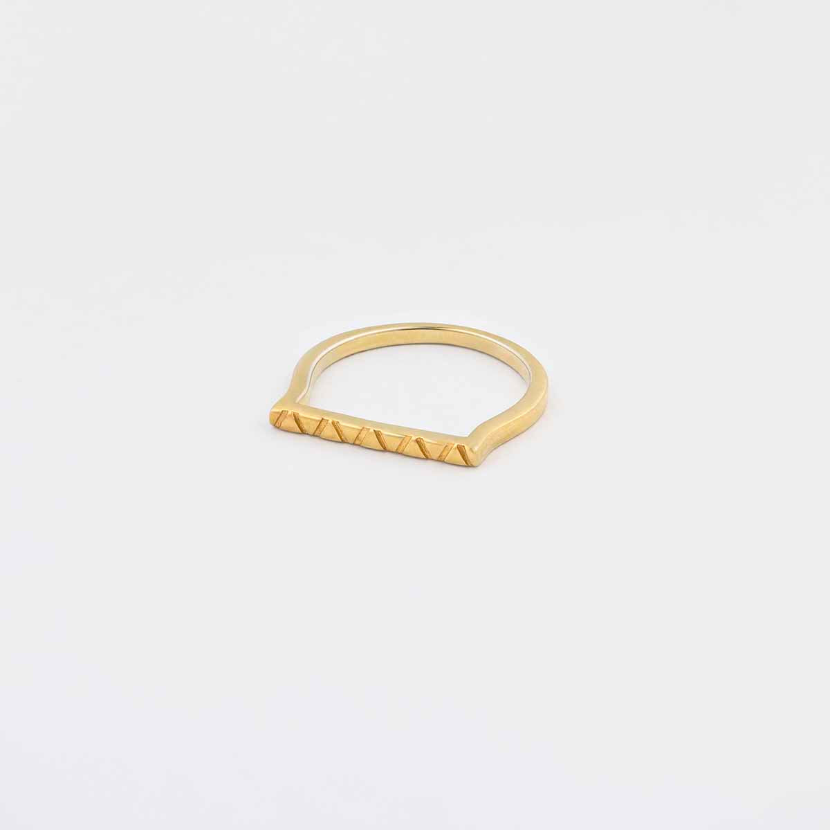 Gold V Ring