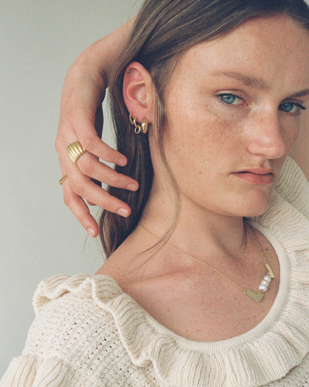 Gold Bulb Earrings
