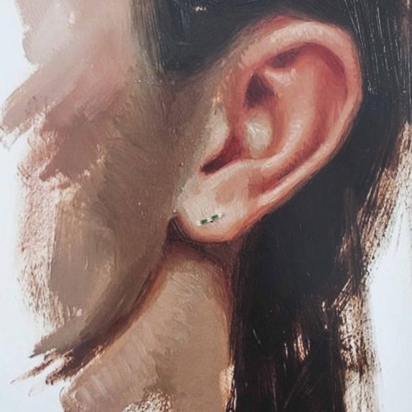 Double petite studs