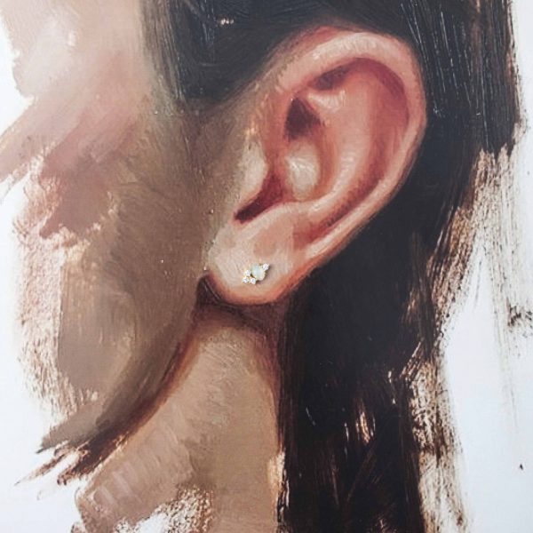 Opal Petite Studs