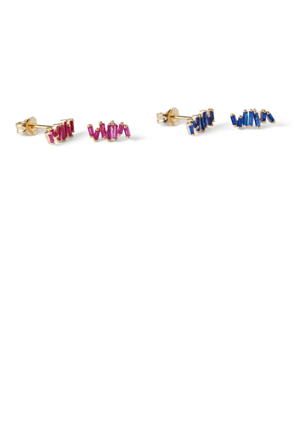 Zigzag Petite Studs