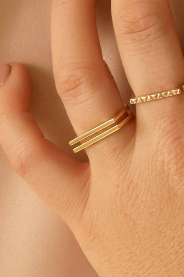 Gold V Ring