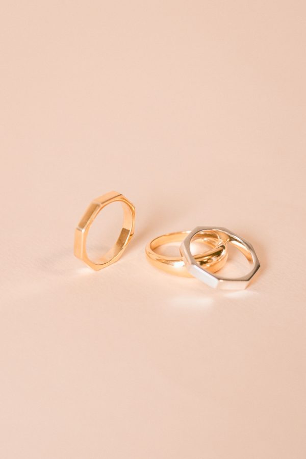 Gold Hex Ring