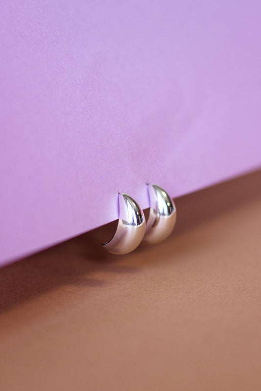 Silver Bulb Earrings