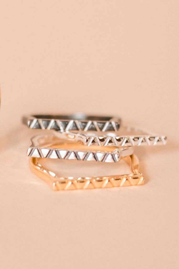 Silver V Ring