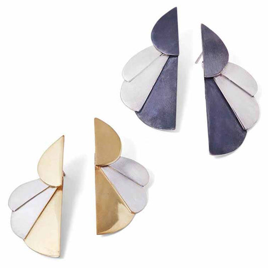 Art Deco Flower Earrings