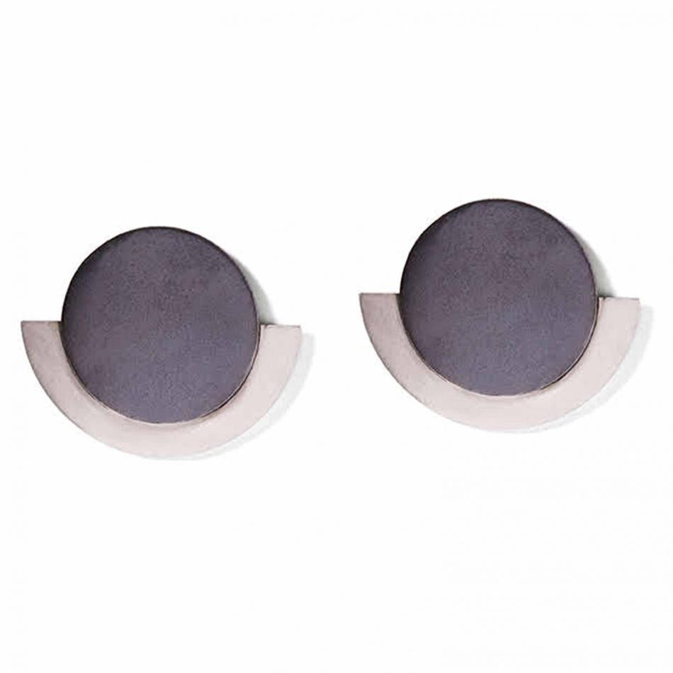 Charcoal & Silver Round Deco