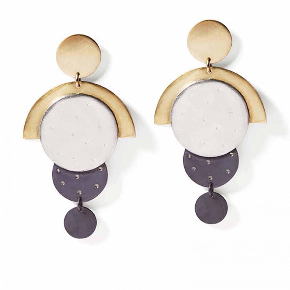Gold & Silver Art Deco Discs